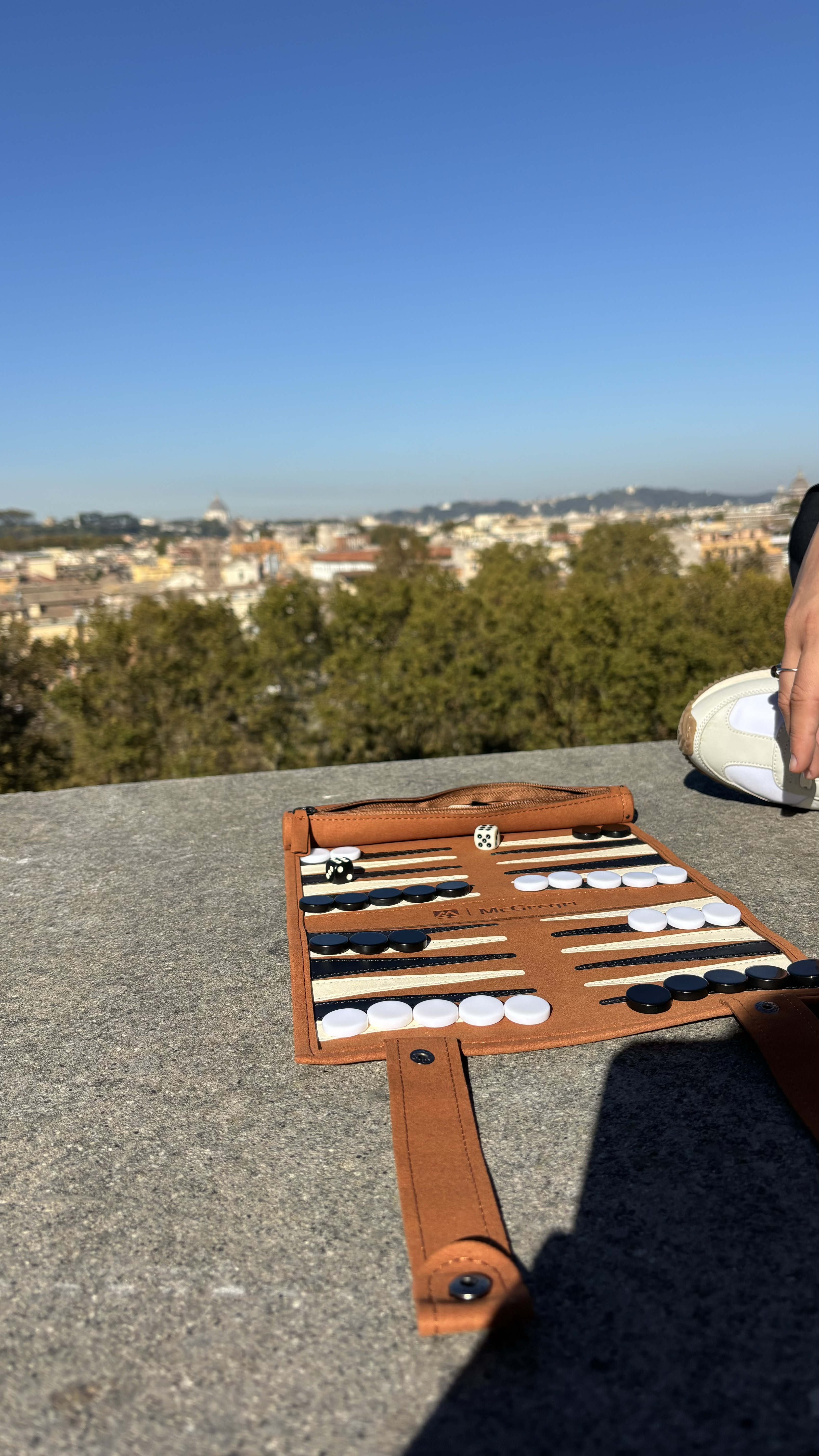 Backgammon in Rome, Italy